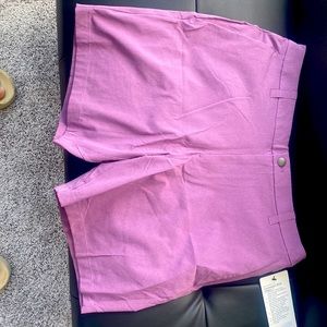 7 inch inseam Lululemon shorts purple new with tags